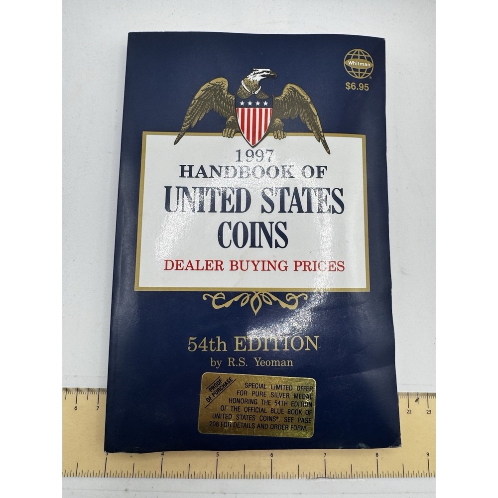 1997 Blue Book Handbook United States Coins 54th Edition R.S. Yeoman Trade Paper
